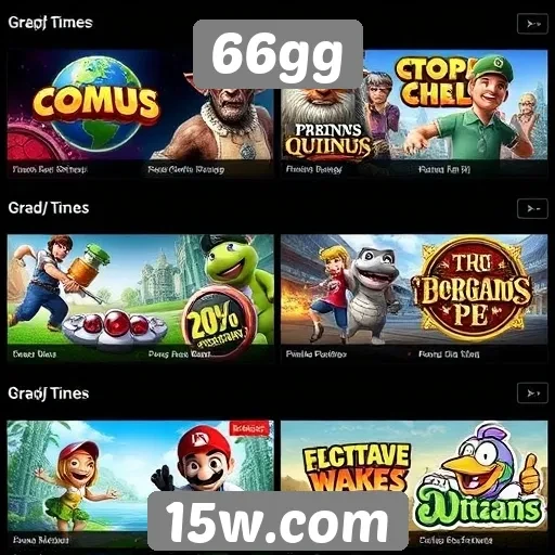 Comparativo de jogos disponíveis na plataforma 66gg